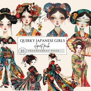 Geisha Clipart, Clipart acquerello giapponese, Ragazza eccentrica, Clipart ragazza stravagante, Ragazza giapponese Png, Ragazza vecchio stile, Giappone tradizionale