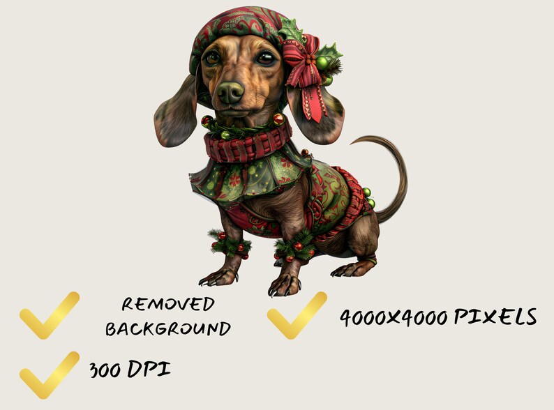 Christmas Dogs Watercolor Clipart, Cute and Funny Dog Breeds Clipart ...