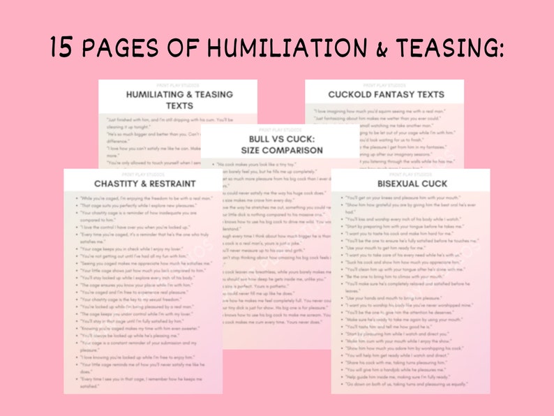 Ultimate Cuckold Mistress Commands and Dirty Talk Script for Cuckolds