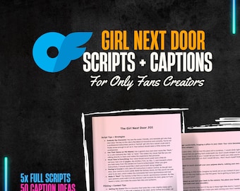 OnlyFans Scripts: Girl Next Door JOI Scripts for OnlyFans, Taboo Roleplay, Caption Ideas for Adult Content Creators and Cam Girls