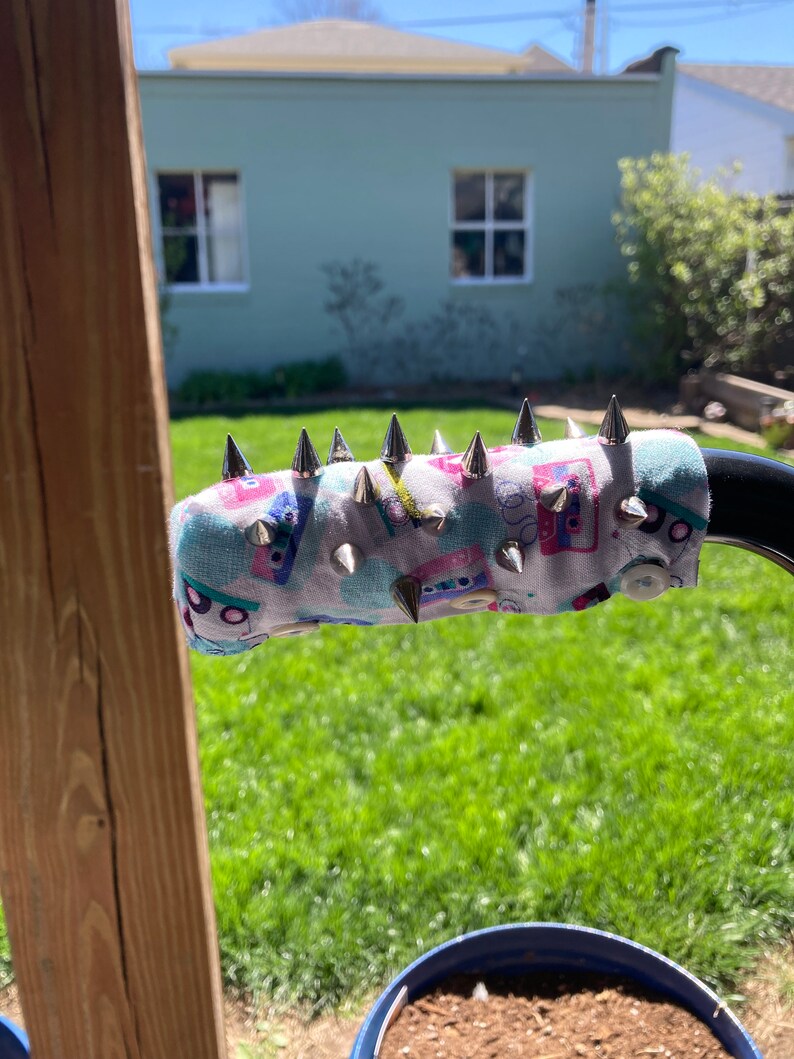 Antigrab Removable Wheelchair Handle Covers Spike Studded Etsy