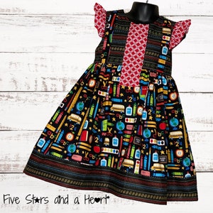 Back To School Dress, Size 6 Dress, School Dress, Girls Dress, Sleeveless Dress, Girls Back To School Dress, First Grade Dress, Kindergarten
