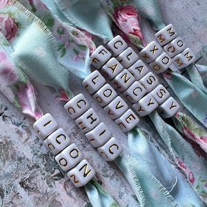 Custom Friendship Bracelet Frayed Floral Fabric