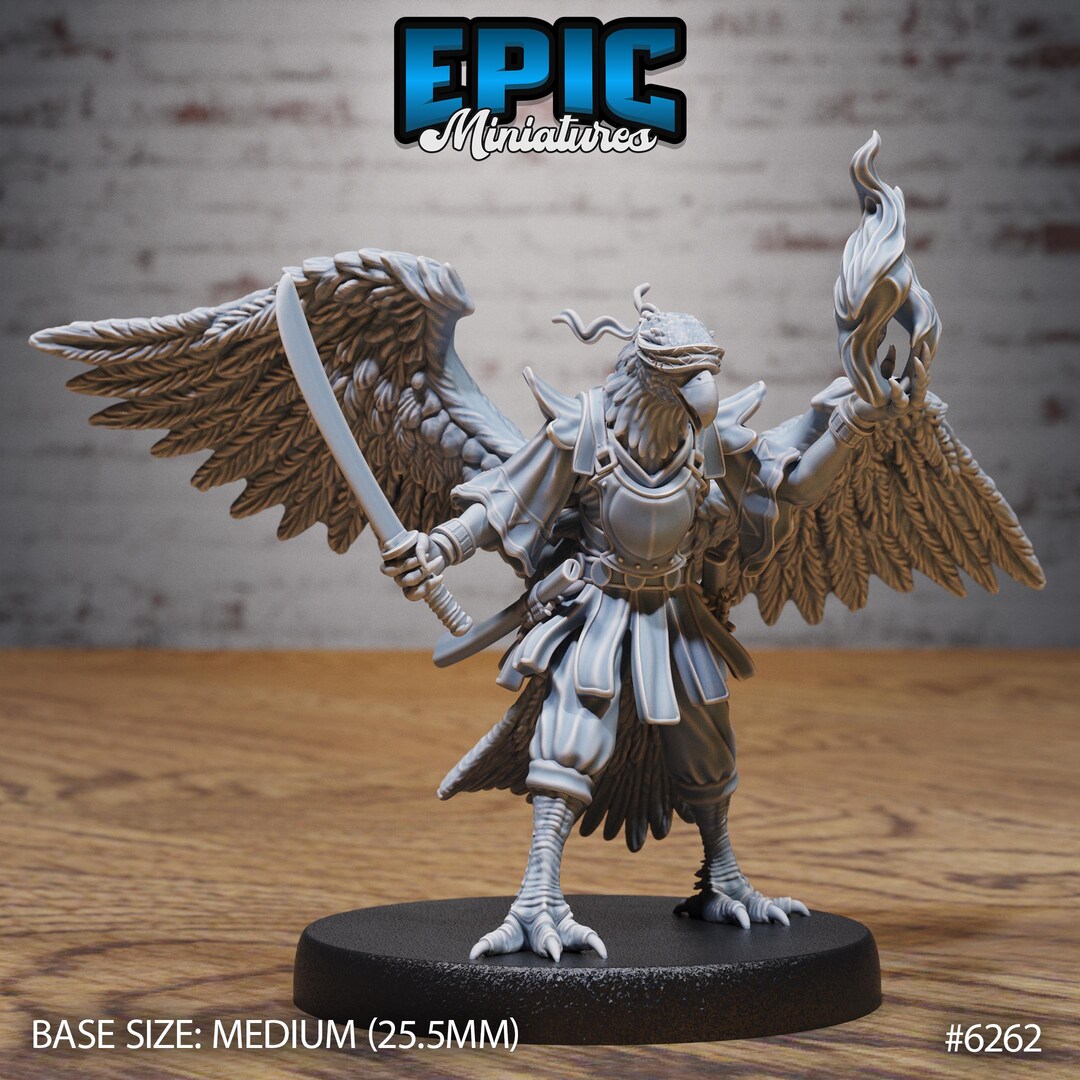 Hawk Folk Resin Model – Medium Scale Tabletop Gaming Miniature - Etsy