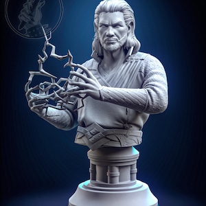 Gale Bust | Baldur's Gate 3 (fan art) | Resin 3d Printed | High Detail and Quality