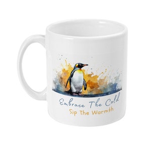 Penguin Ceramic Coffee Cup | Coffee Lover Gift | Cute Mum Gift | Coworker Gift | Funny Coffee Mug | Gift | Penguin Mug | Office Mug