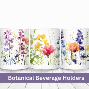 Taza de café de cerámica de naturaleza floral / taza que cambia de color / regalo de taza / regalo amante de las plantas / taza de oficina / regalo de Navidad / lindo regalo de mamá