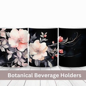 Floral Nature Ceramic Coffee Mug | Colour Changing Mug | Mug Gift | Plant Lover Gift | Coffee Drinker Gift | Cute Mum Gift| Mug Gift |