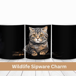 Cat Ceramic Coffee Mug | Colour Changing Mug | Mug Gift | Cat Lover Gift | Cat Mug | Office Mug | Coffee Lover Gift | Cute Mum Gift