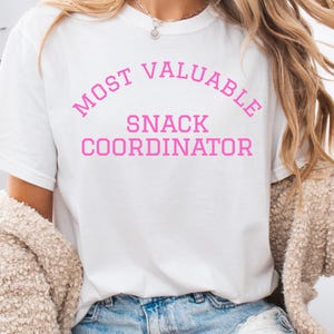 Most Valuable Snack Coordinator SVG PNG PDF Football Game Day for her Funny Team Mom Snack Shirt Design Cricut Sports Mom Digital Download
