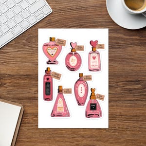 Sticker sheet The Vampire Diaries.Vampire Diaries love potion sticker set.Damon Salvatore.Stefan Salvatore. Elijah Mikaelson.Klaus Mikaelson