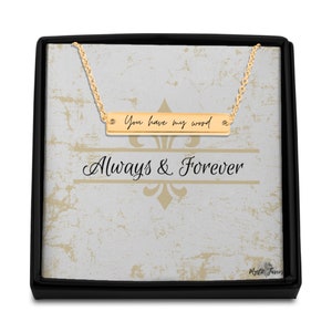 You Have My Word Necklace. Always & Forever. Elijah Mikaelson.