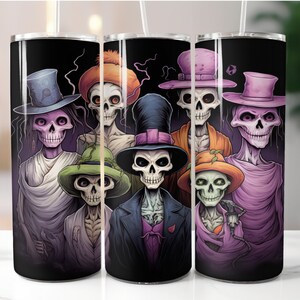Goth Skeleton Family 20 oz Tumbler Sublimation Design (Digital Download)