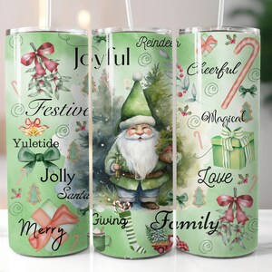 Weihnachtsbecher Sublimation Design 20 Unzen Skinny Tumbler Wrap, Santa Becher Inspirierende Weihnachtssätze, Weihnachtsbecher, Santa PNG