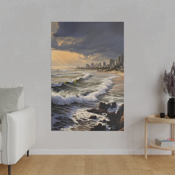 Johnathan Smithson. - Canvas  Renaissance Master Julianna de la Croix - Canvas nature art ocean wall decor  beach art sea wall ar