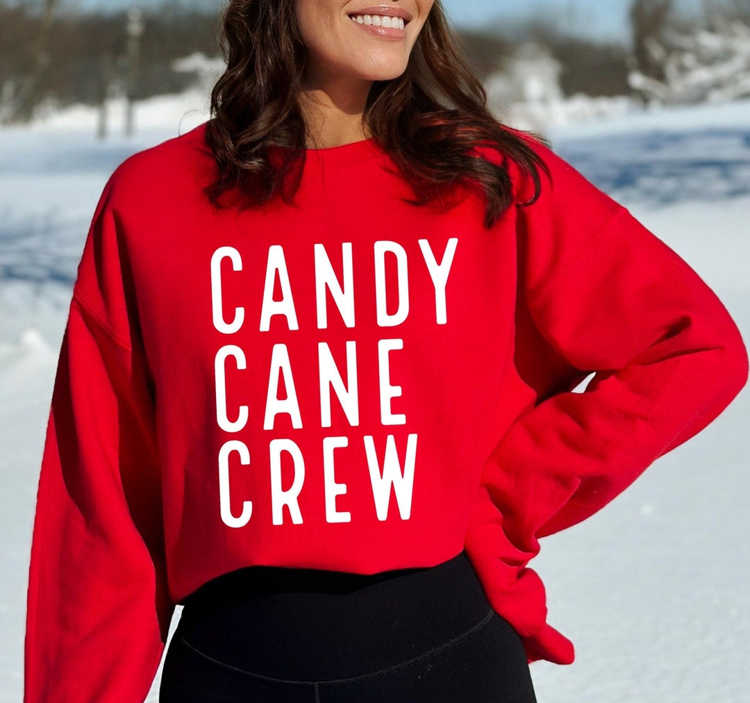 Candy Cane Crew Sweatshirt, Candy Cane Crew Hoodie, Christmas Season Sweatshirt, Candy Cane