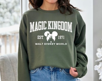 Disney Magic Kingdom Est 1971 Sweatshirt and Hoodie, Happiest Place On Earth Sweatshirt, Disney Vacation Sweatshirt, Disney Castle Hoodie