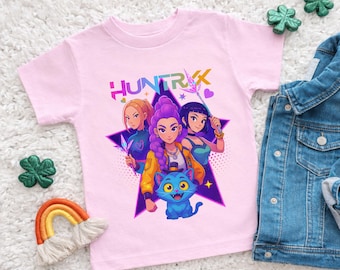 Huntrix Kpop Youth Shirt, Huntrix Girls Shirt, Huntrix Demon Hunters TShirt, Mira Rumi Joey Shirt, Powerful Music Warrior Shirt, Kpop Shirt