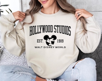 Disney Hollywood Studios Sweatshirt or Hoodie, Vintage Disney Est 1989 Sweatshirt, Disney Vacation Hoodie, Hollywood Sweatshirt, Women Gift