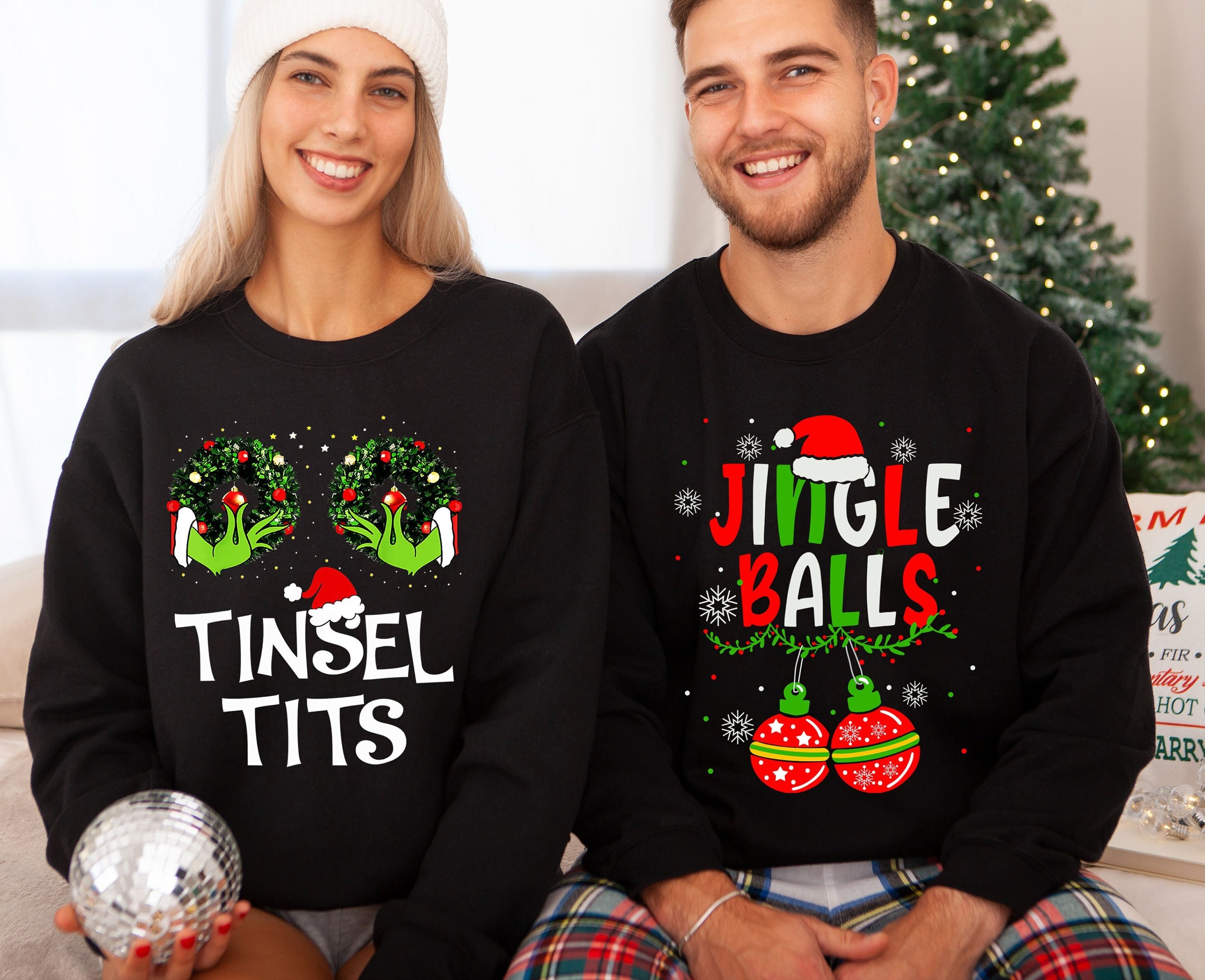 Tinsel tits cheap christmas jumper