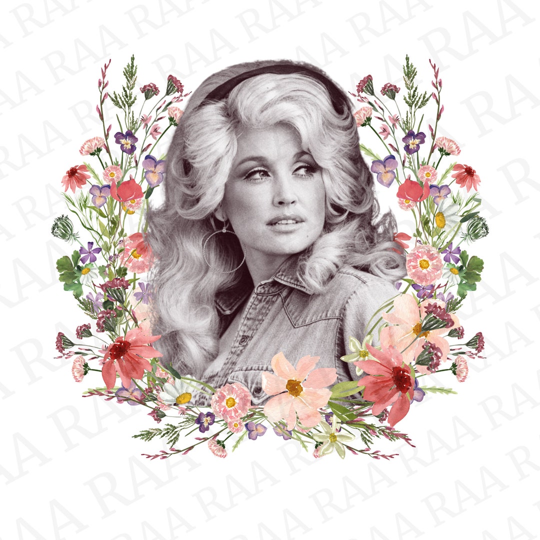 Dolly Parton Wildflowers PNG File Etsy