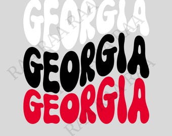 Georgia Georgia Georgia PNG File GA Football Bulldogs PNG File Spirit wear T-shirt Design