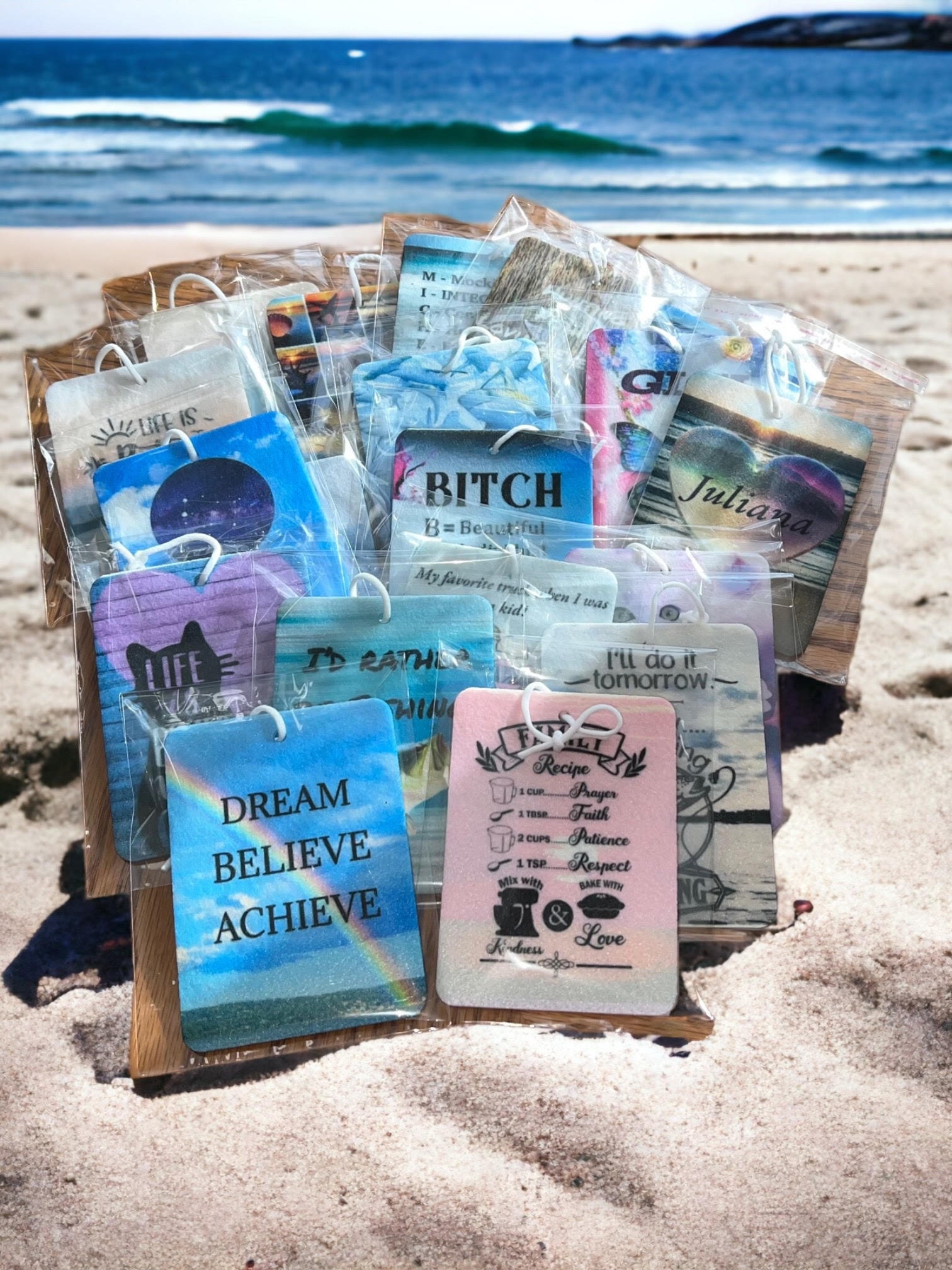 You're Awesome Double Sided Air Freshener Personalized Car Etsy