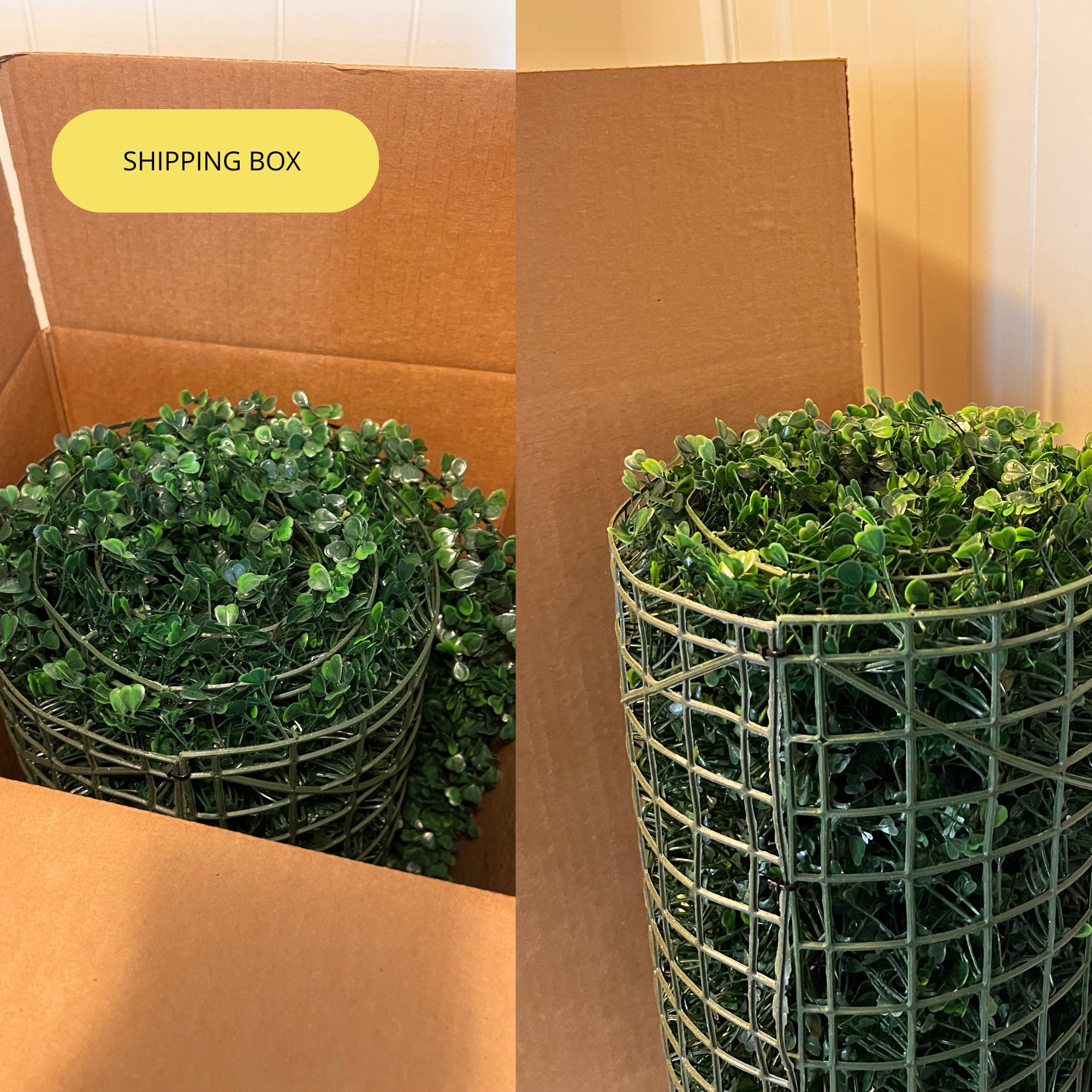 Greenery Rolls for Patio Decor, Privacy Fence Grass Wall for Backyard