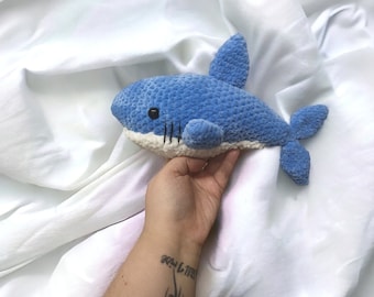 Crochet Shark Plushie Teddy Handmade