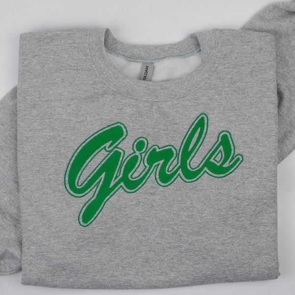 Embroidered Girls Sweatshirt | Friends TV Show Sweater |Embroidered Girls Crewneck | Friends Girls Sweatshirt | Green Friends Sweater