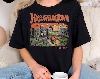 Comfort Colors Halloween Shirt, Halloweentown University TShirt, Retro Halloweentown Shirt, Halloweentown Est 1998 Shirt