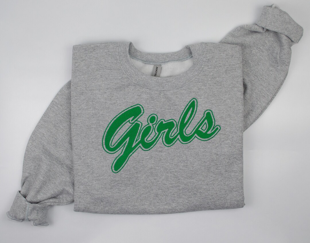 Embroidered Girls Sweatshirt | Friends TV Show Sweater |Embroidered Girls Crewneck | Friends Girls Sweatshirt | Green Friends Sweater