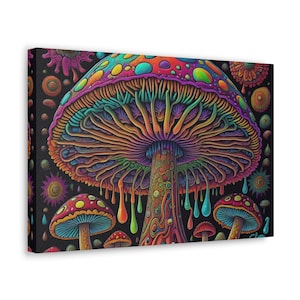 Trippy Psychedelic Canvas Art / Dreamlike Canvases / Psychedelic Home Art / Spacey Wall Hangings / Visual Wonderland / Groovy Room Decor