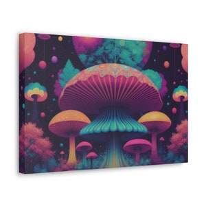 Trippy Psychedelic Canvas Art / Dreamlike Canvases / Psychedelic Home Art / Spacey Wall Hangings / Visual Wonderland / Groovy Room Decor