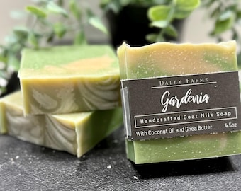 Handmade Gardenia Goat Milk Soap - Natural Gentle Skincare