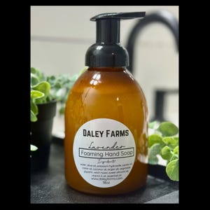 Lavender Natural Foaming Hand Soap - Handmade with Essential Oils  - Moisturizing & Gentle - Refillable Eco-Friendly Soap