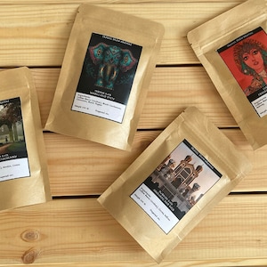 Unsere besten Kaffees im Sampler-Set | Hochwertige Reise-Abenteuer Wesentliche handgemachte Geschenkidee für ihn ihr gemahlener Kaffee Geschenk