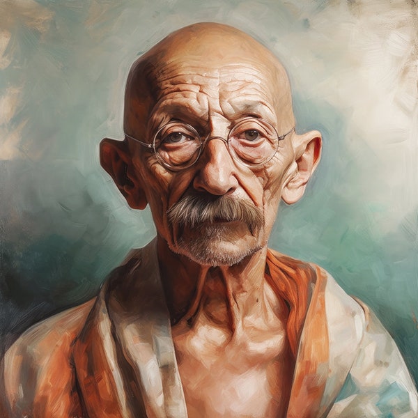 Mahatma Ghandi (5) - Impression d'art