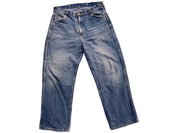 80s KEY Vintage Worn Carpenter Jeans Made in America - Gem