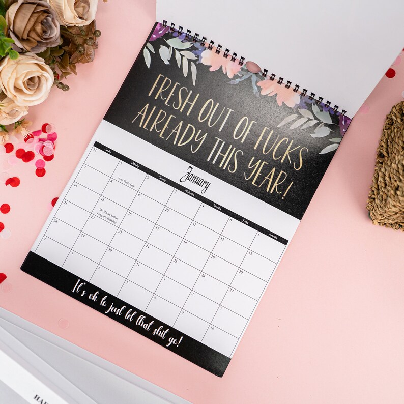 2024 Wall Calendar Tiredass Women 2024 Calendar Sweary Etsy Denmark