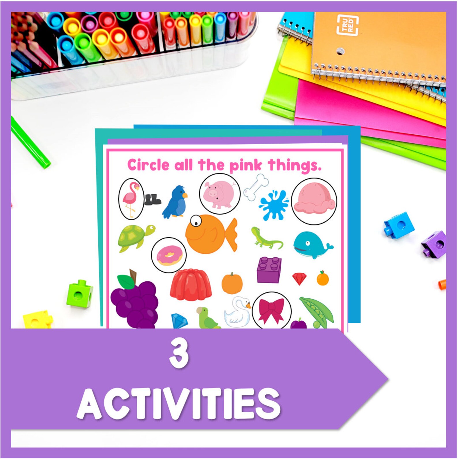 Learning Colors Basic Concept Activities for Preschool, Pre-k, Toddlers ...