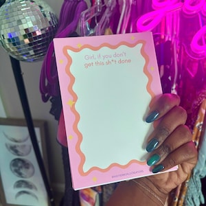 Funny To-Do List Notepad - Funny Office Decor - Aesthetic Daily Planner - Sassy Desk Decor - Office Gift - ADHD Planner - Funny Stationary