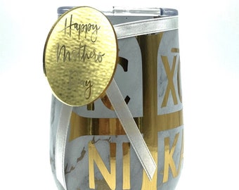 Mother's Day Candle in Mug - Gold IC XC NIKA (Gold Marble) (Noir 29 Inspired) Gift for her