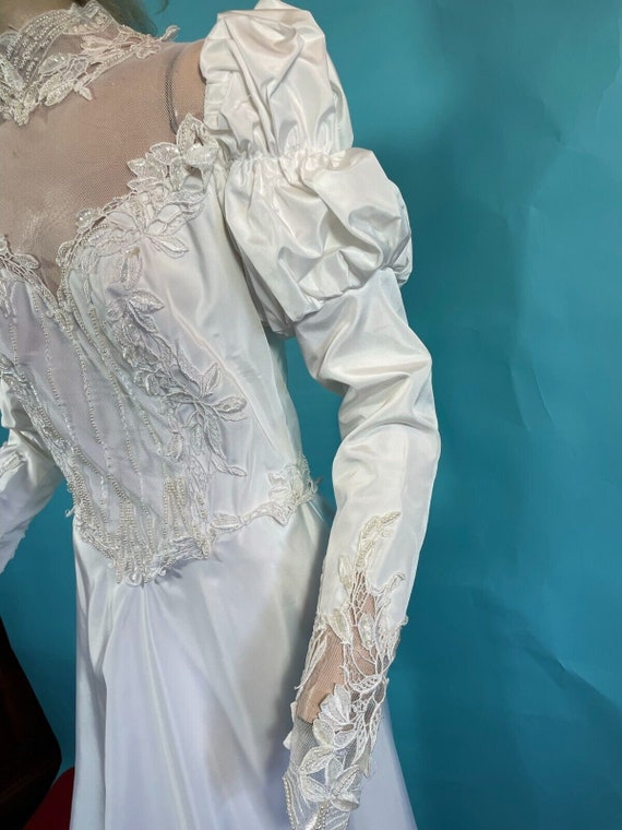 1970s Vintage Bridal Gown "Juliette" Renaissance … - image 3