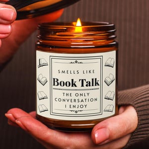 Book Addict Gift, Book Addiction Gift Reader Candle, Funny Gift for Reader, Book Candles, Bookish-Candles for Book Lovers, Book Merch Gift