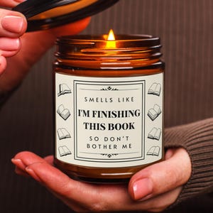 Book Addict Gift, Book Addiction Gift Reader Candle, Funny Gift for Reader, Book Candles, Bookish-Candles for Book Lovers, Book Merch Gift