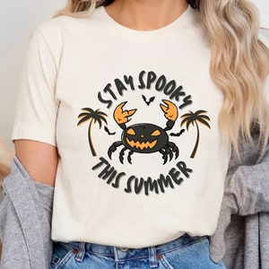 Summerween Jack Olantern Shirt, Summer-ween Tshirt, Spooky Summer Tee, Summer Halloween Shirt, Jack Lantern Gift, Year-Round Halloween,