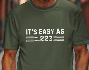 223 Bullet Ammo Gifts, .223 Bullet Shirt,223 Ammo gift men,Gun Lover Gifts,Gun Lover Gift,2nd Amend Gunshirt,Gun Gifts for Him,Military Ammo