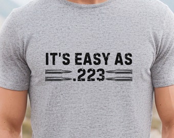 223 Bullet Ammo Gifts, .223 Bullet Shirt,223 Ammo gift men,Gun Lover Gifts,Gun Lover Gift,2nd Amend Gunshirt,Gun Gifts for Him,Military Ammo