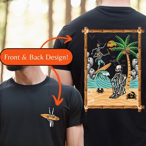 Summerween Skeletons Halloweener Shirt,Strand Skelett,ganzjährig Halloween,Skelly Shirt,Strand Skelett,Sommer Halloween Shirt